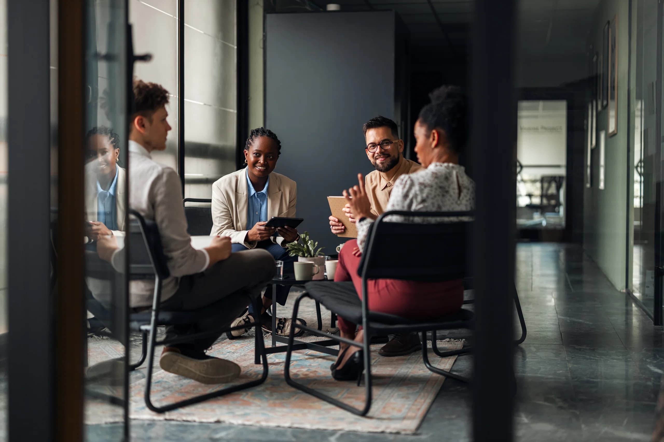 Falcon Sánchez professionals collaborating in an office setting