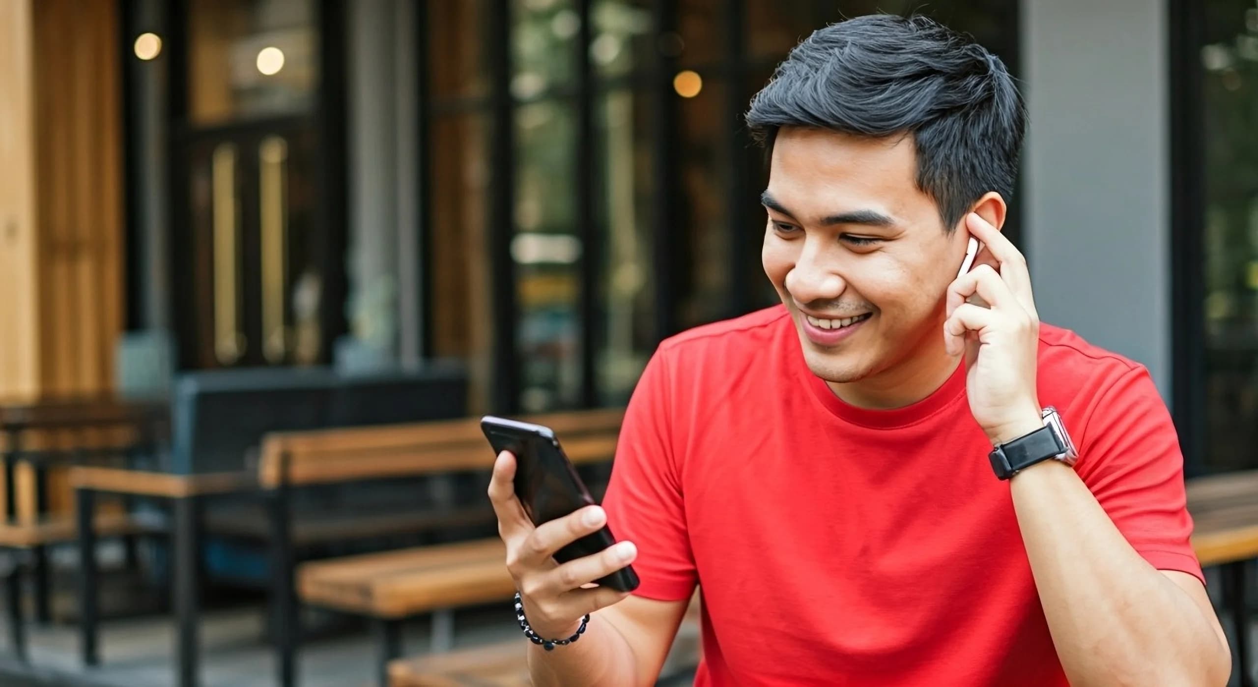 Professional reading Falcon Sánchez updates on a mobile device