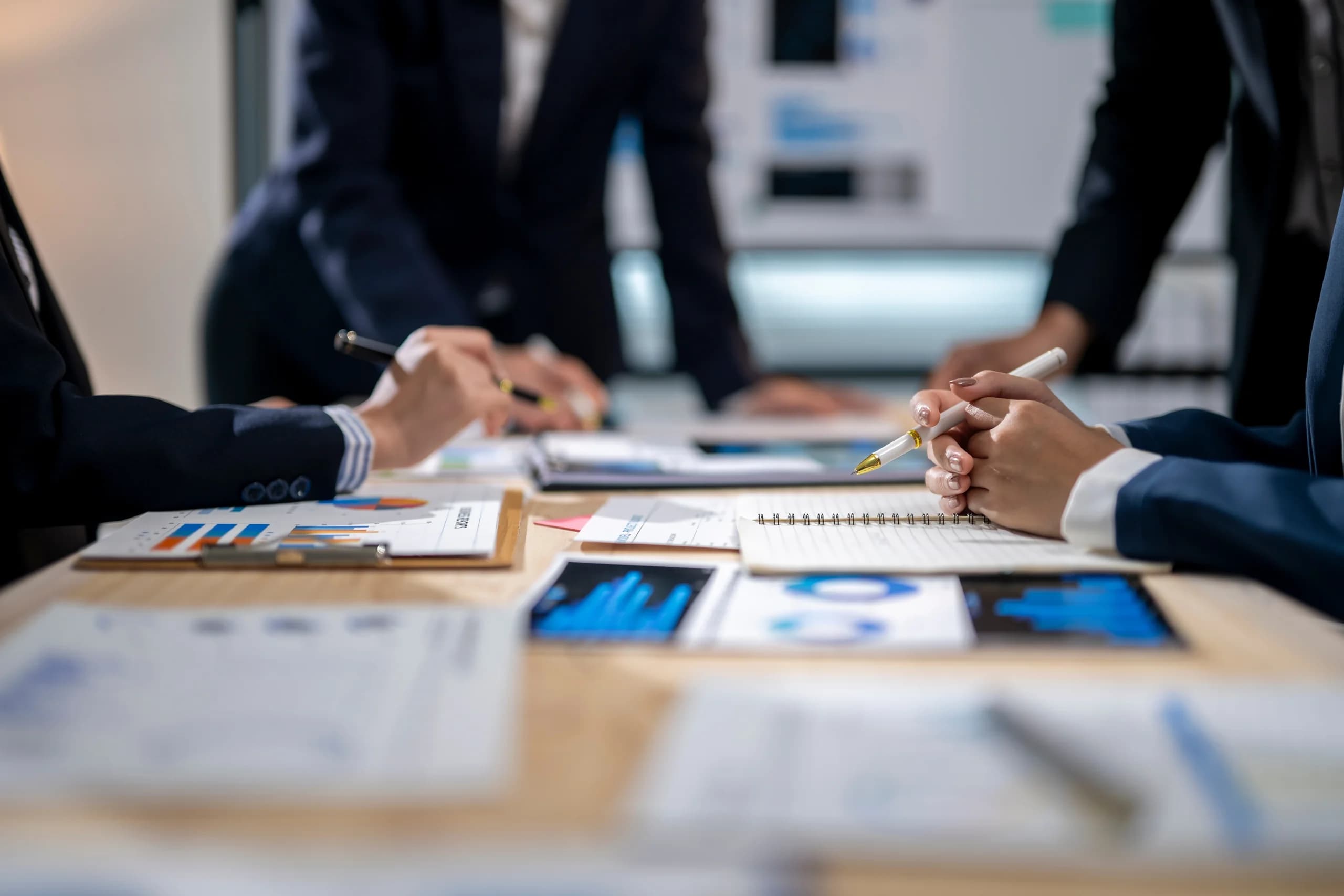 Consulting professionals collaborating on business strategy and transformation
